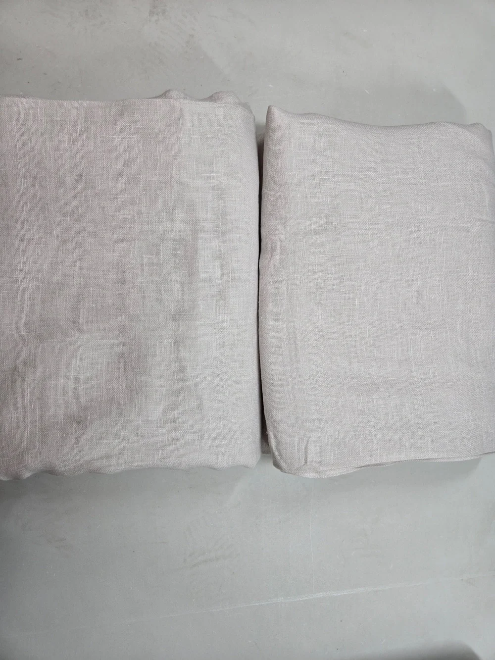 QUINCE Set Of 4 48x84 European Linen Sheer Curtains Cloud 9236